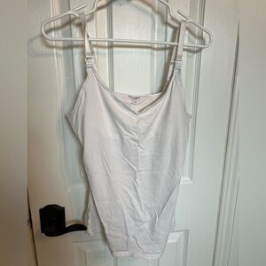 Old Navy white nursing tank top